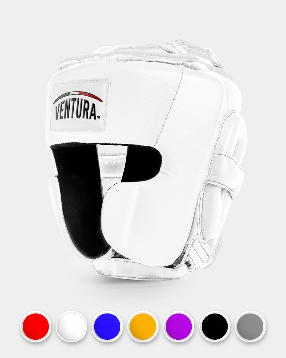 Casco da boxe in vera pelle
