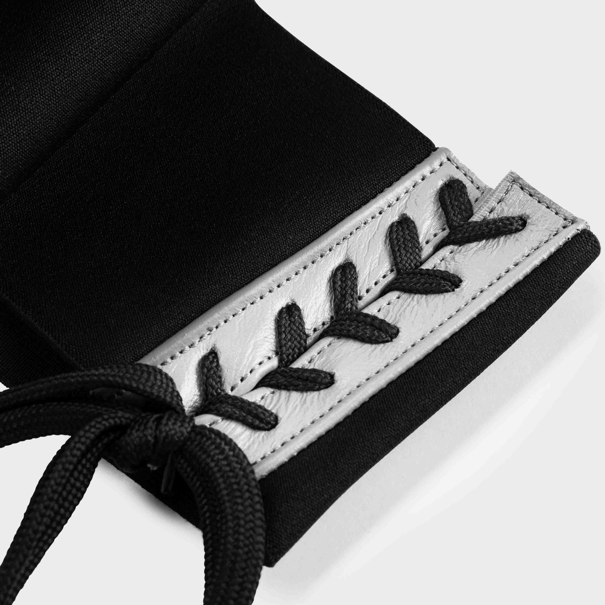 GENUINE LEATHER BOXING GROIN GUARD - SILVER