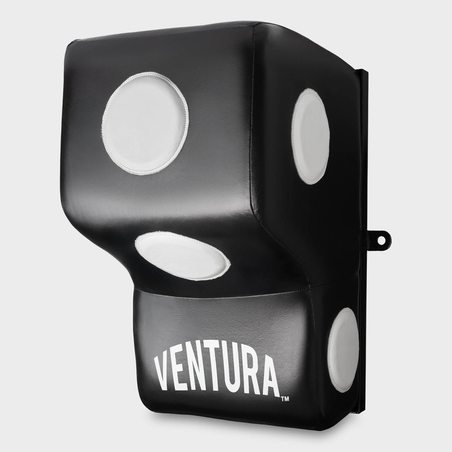 SACCO DA BOXE MONTATO A MURO IN VERA PELLE NERO