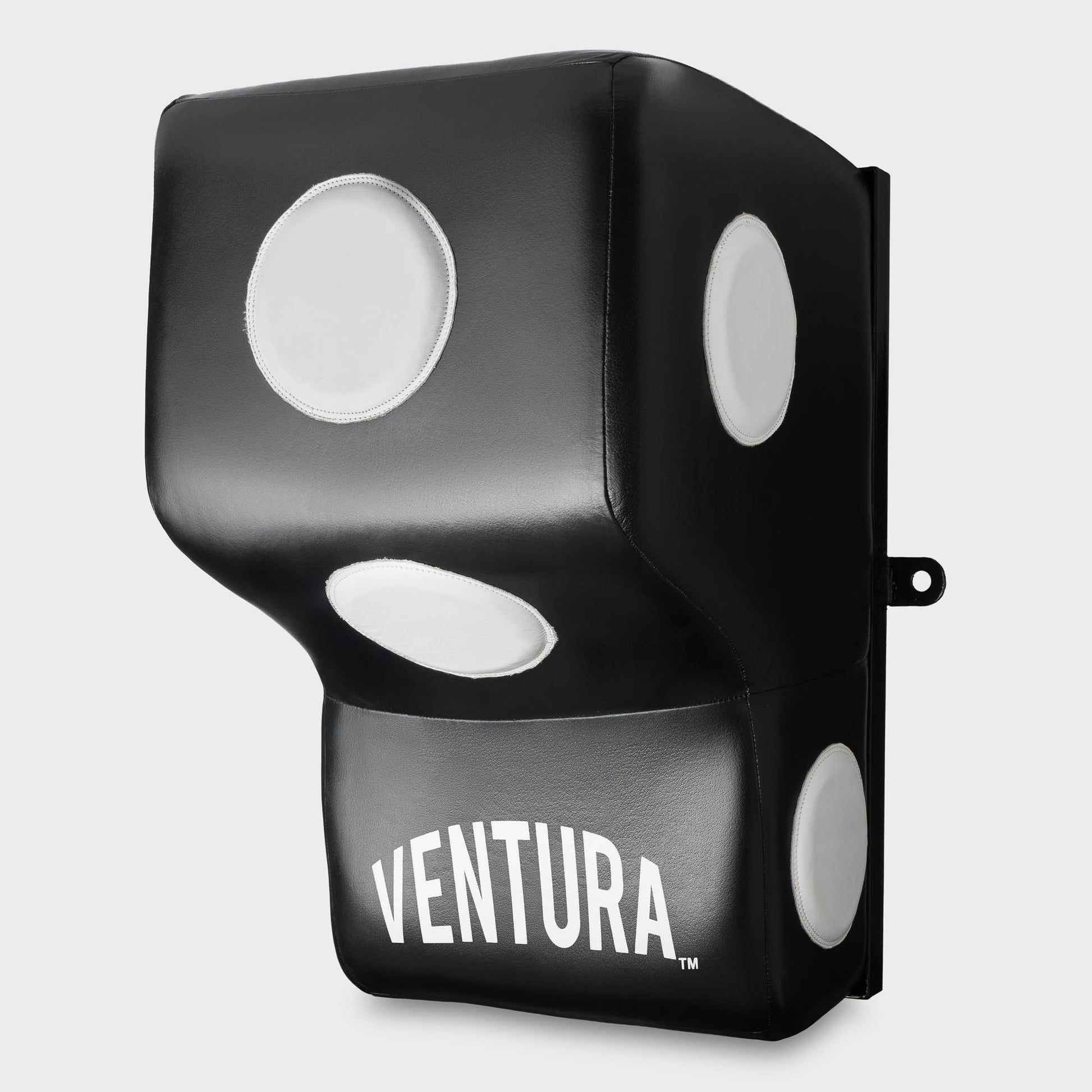 SACO DE BOXEO DE CUERO GENUINO DE MONTAJE EN PARED NEGRO