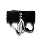 GENUINE LEATHER BOXING GROIN GUARD - BLACK