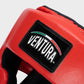 GENUINE LEATHER BOXING HEADGEAR - RED