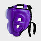 GENUINE LEATHER BOXING HEADGEAR - PURPLE