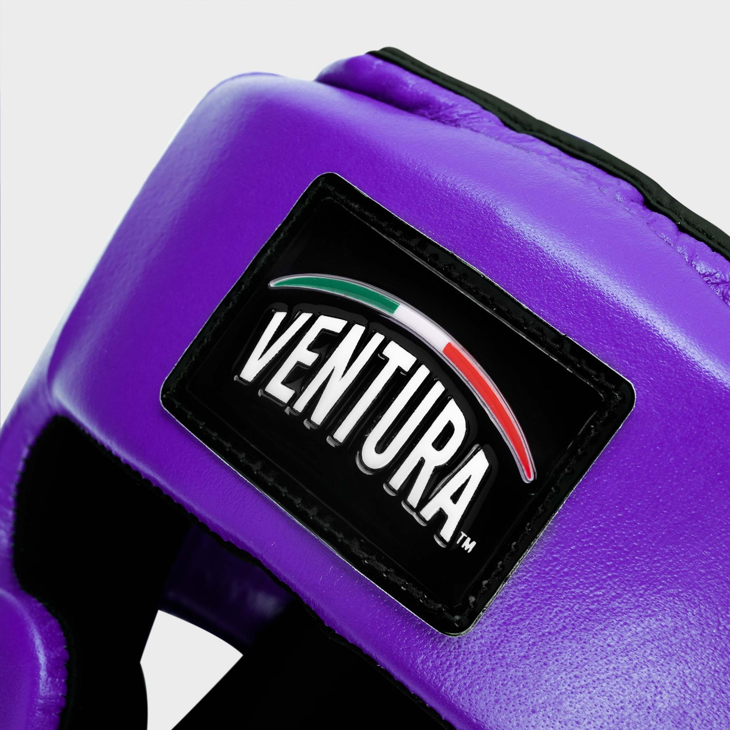 CASCO DE BOXEO DE CUERO GENUINO - MORADO