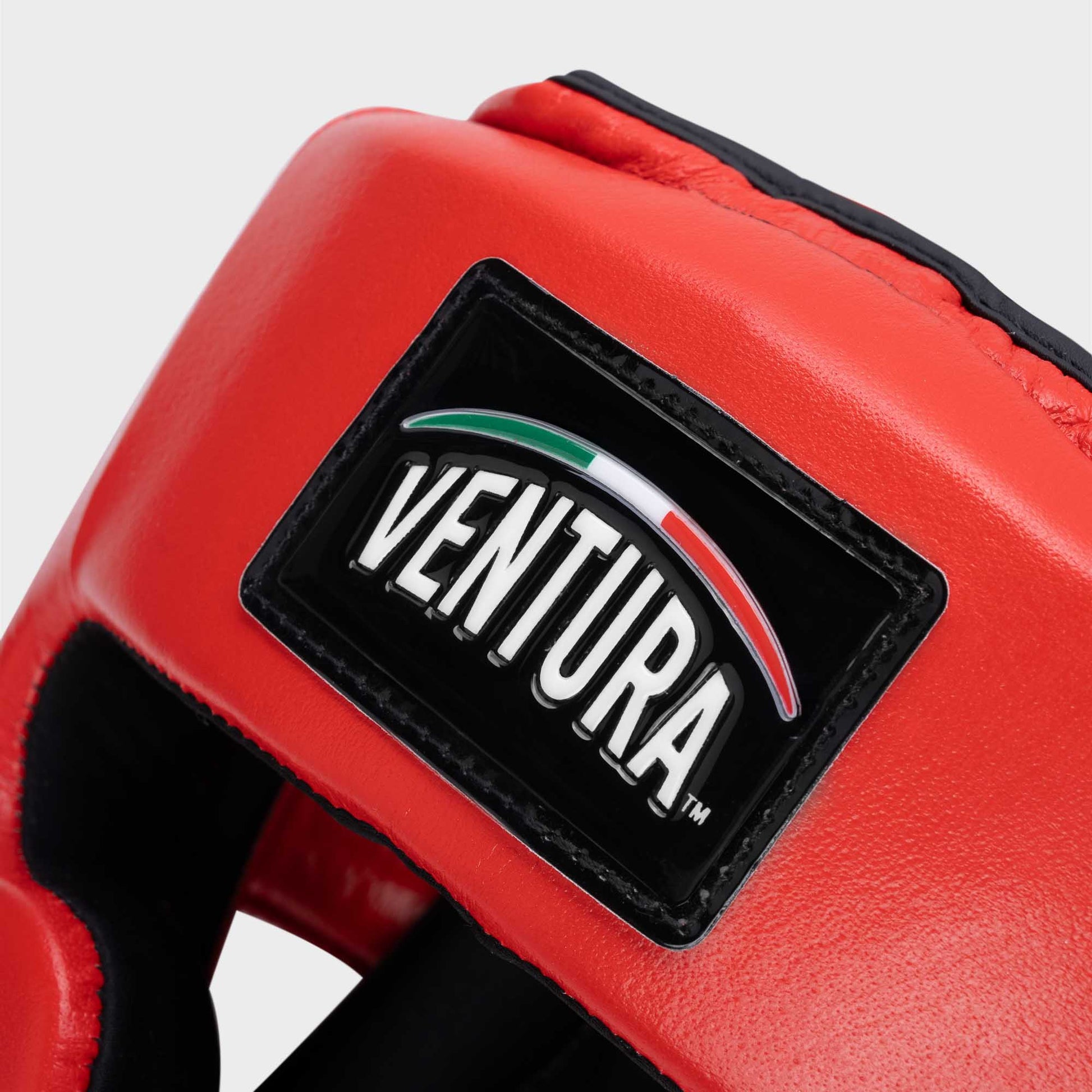 GENUINE LEATHER BOXING GLOVES AND HEADGEAR - RED