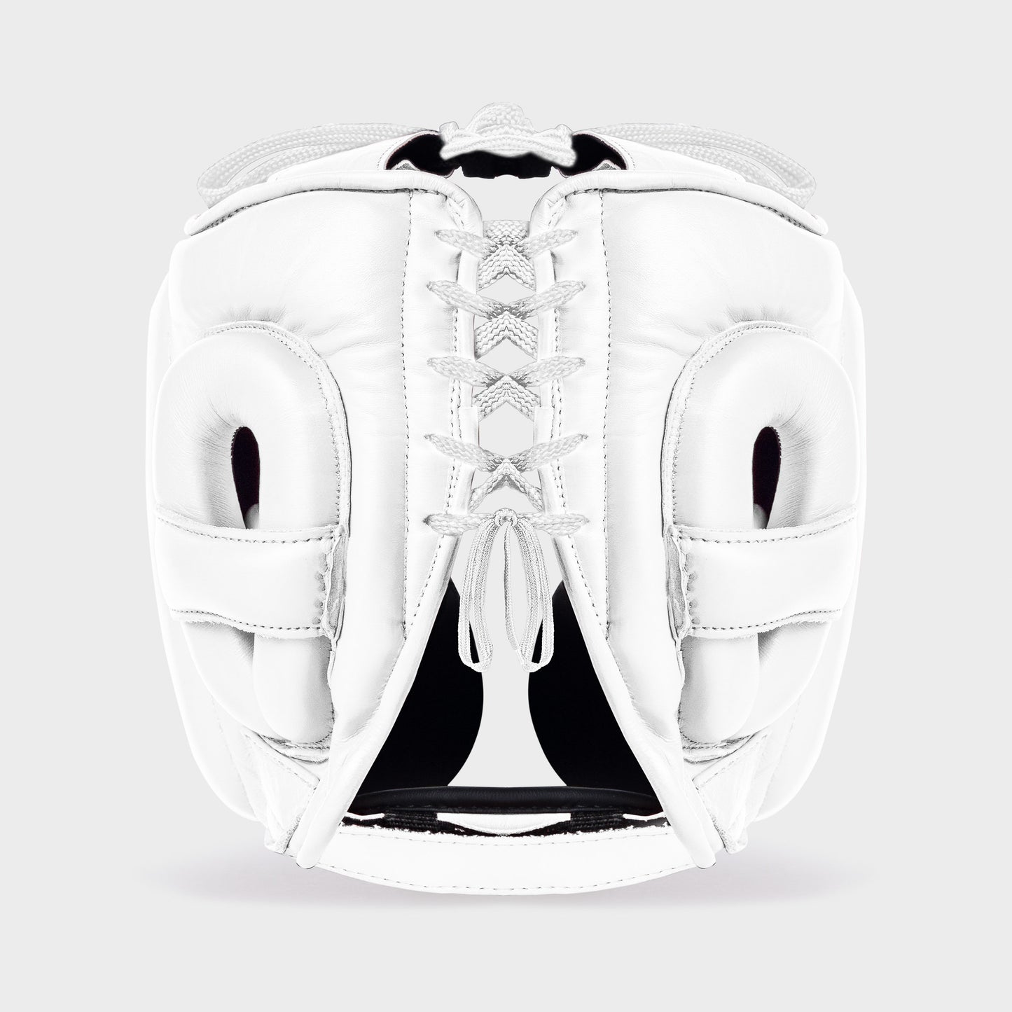 CASQUE DE BOXE EN CUIR VÉRITABLE - BLANC