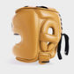 CASCHETTO BOXE FACEBAR CON BARRA DI PROTEZIONE IN VERA PELLE - ORO