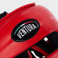 CASQUE DE BOXE AVEC BARRE FACIALE EN CUIR VÉRITABLE - ROUGE