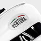 GUANTES Y CASCO DE BOXEO CON BARRA FACIAL DE CUERO GENUINO - BLANCO