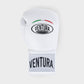 GUANTED DE BOXEO CON CORDONES DE CUERO GENUINO - BLANCO