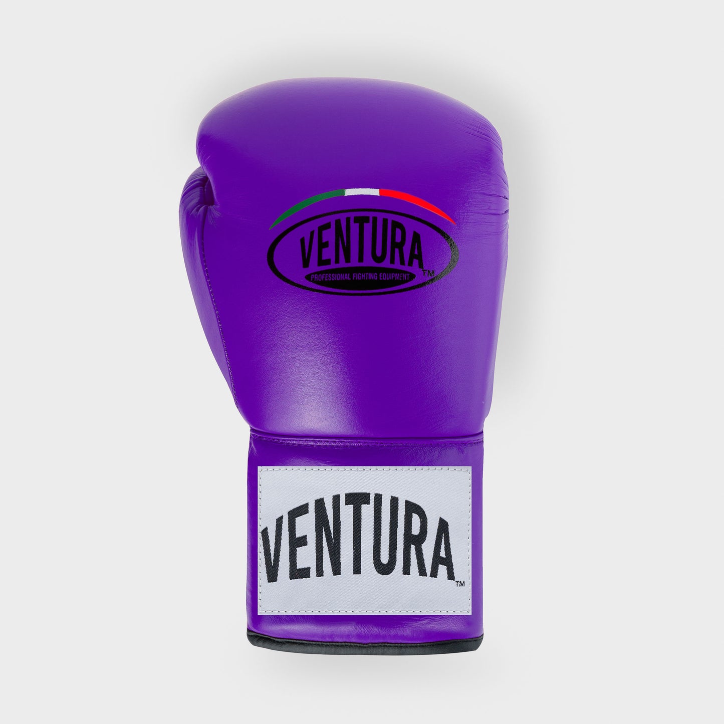 GUANTED DE BOXEO CON CORDONES DE CUERO GENUINO - MORADO