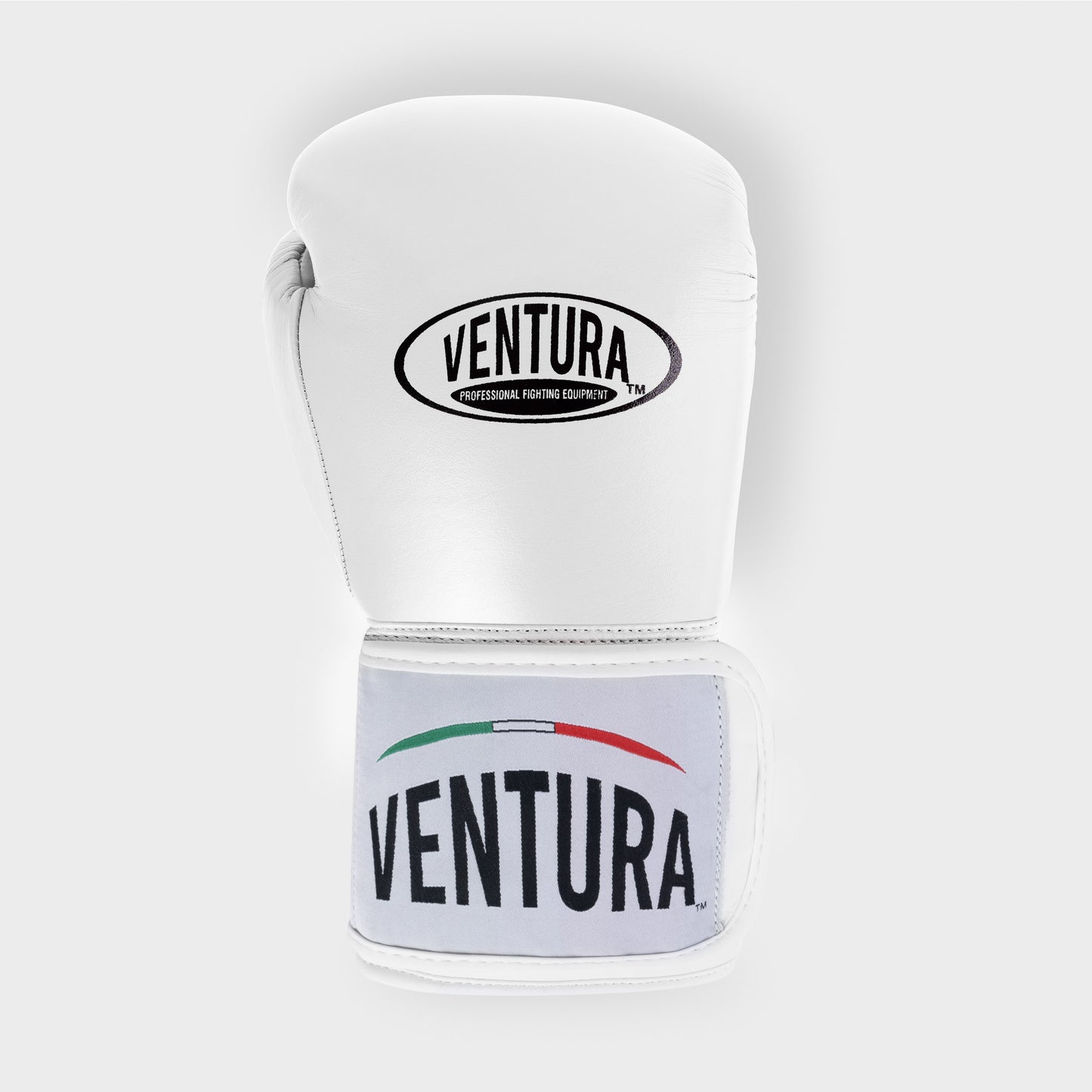 GUANTES DE BOXEO DE CUERO GENUINO - BLANCO