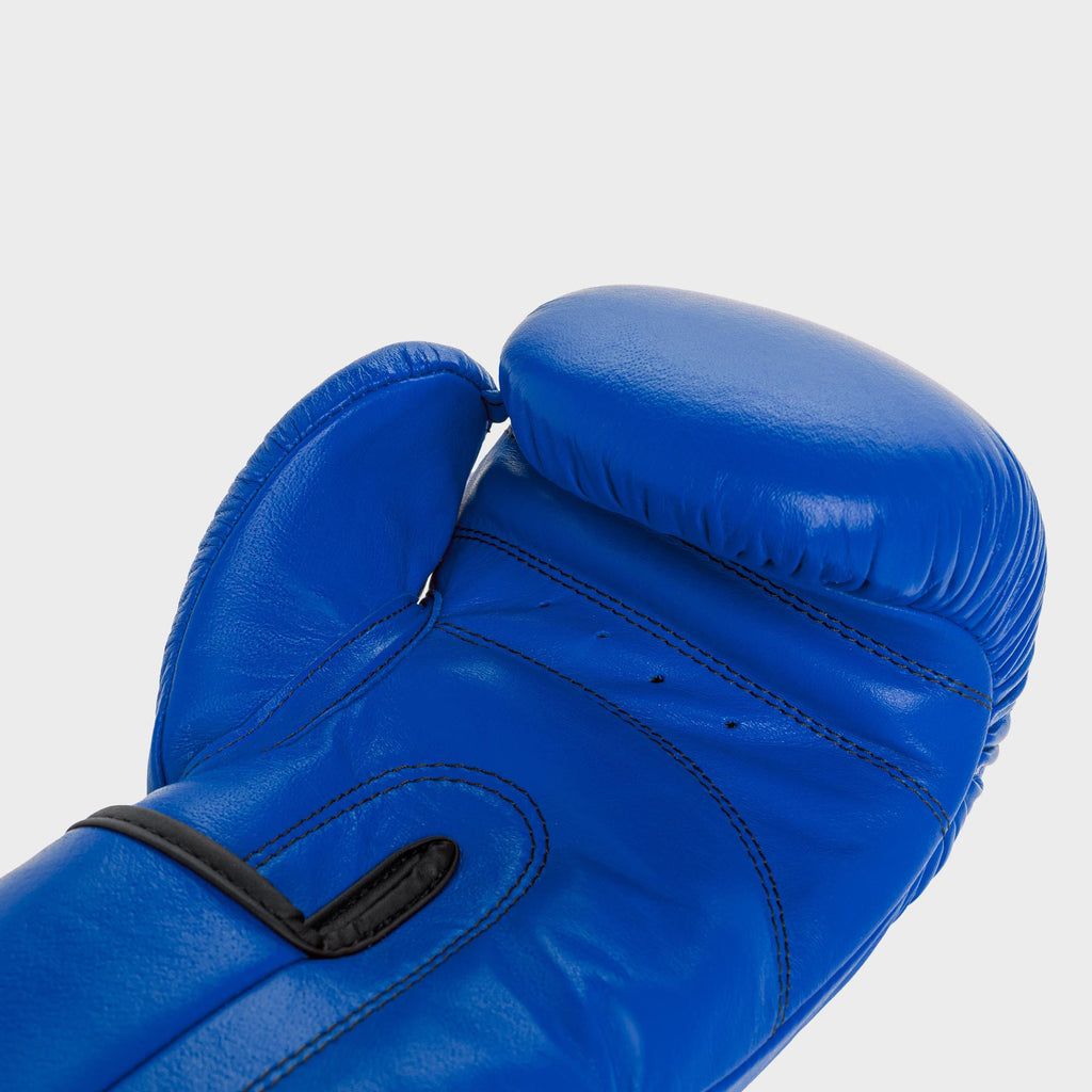 Guantoni Da Boxe Personalizzati In Vera Pelle Blu Cielo - Da 8 A 16 Oz, Personalizzabili