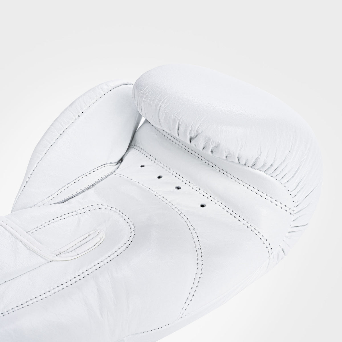 GENUINE LEATHER BOXING GLOVES - WHITE