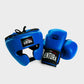 GANTS ET CASQUE DE BOXE EN CUIR VÉRITABLE - BLEU