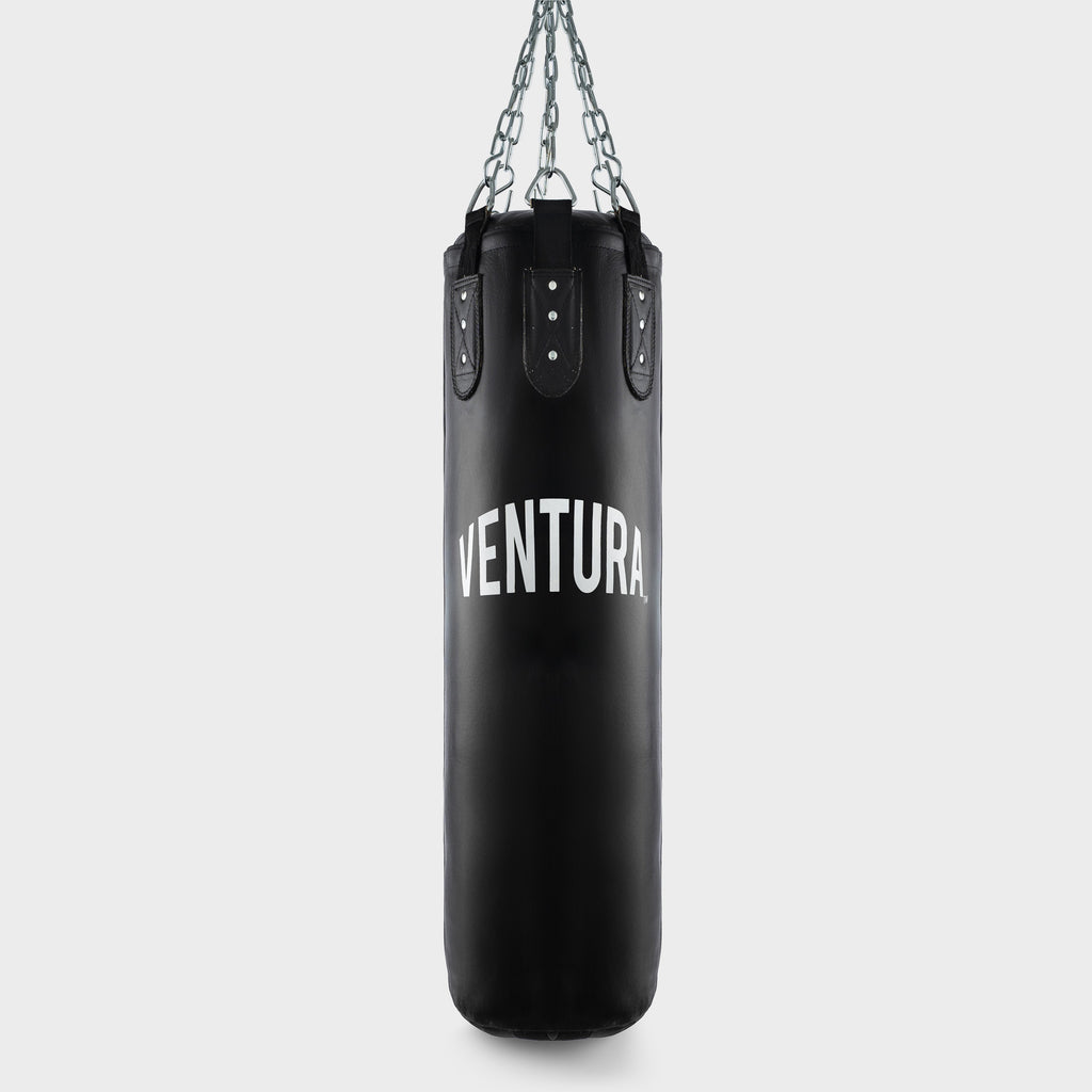 SACO DE BOXEO DE CUERO GENUINO - 120 cm, 30 kg