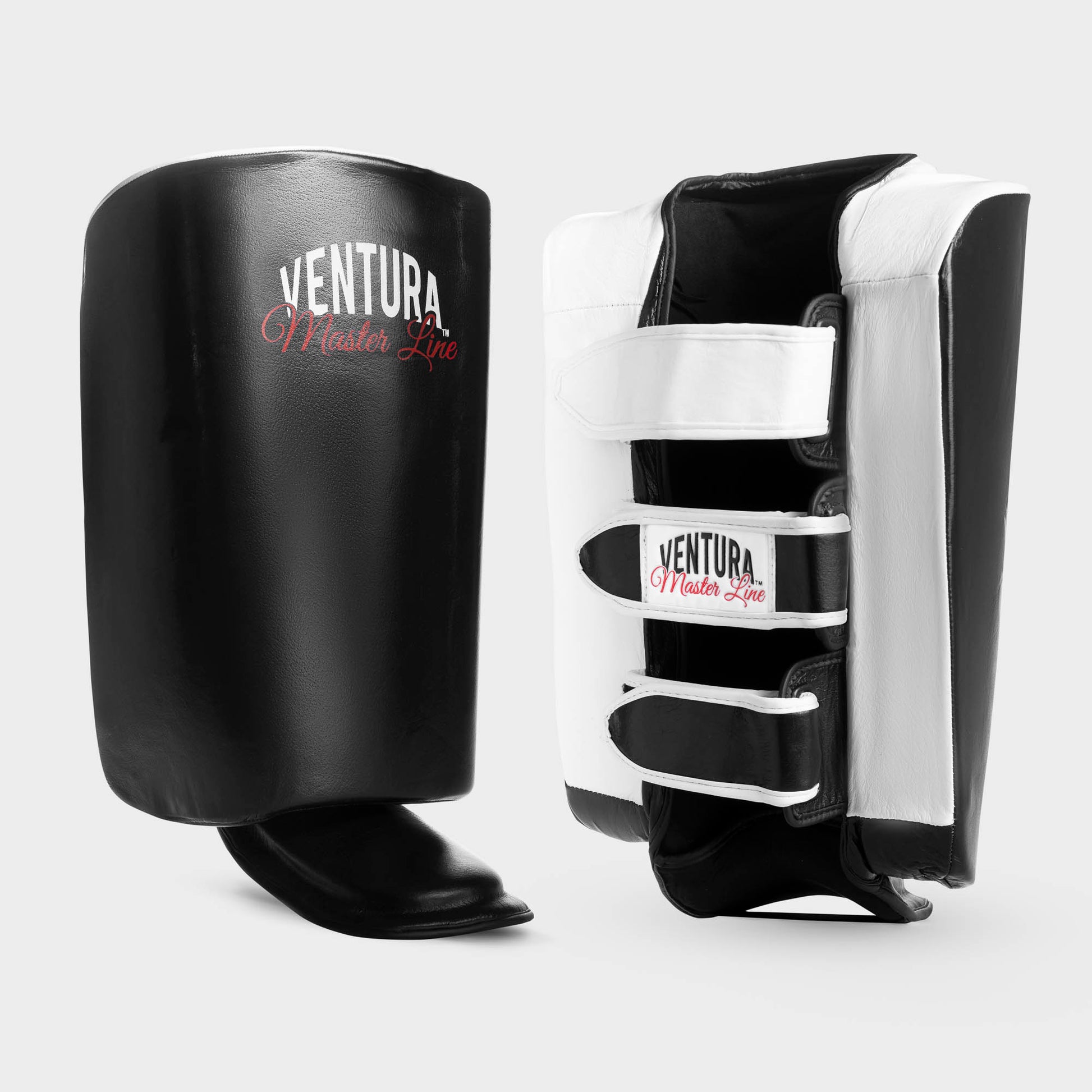 Protezione calf kick in vera pelle per Muay Thai, kick boxing e MMA