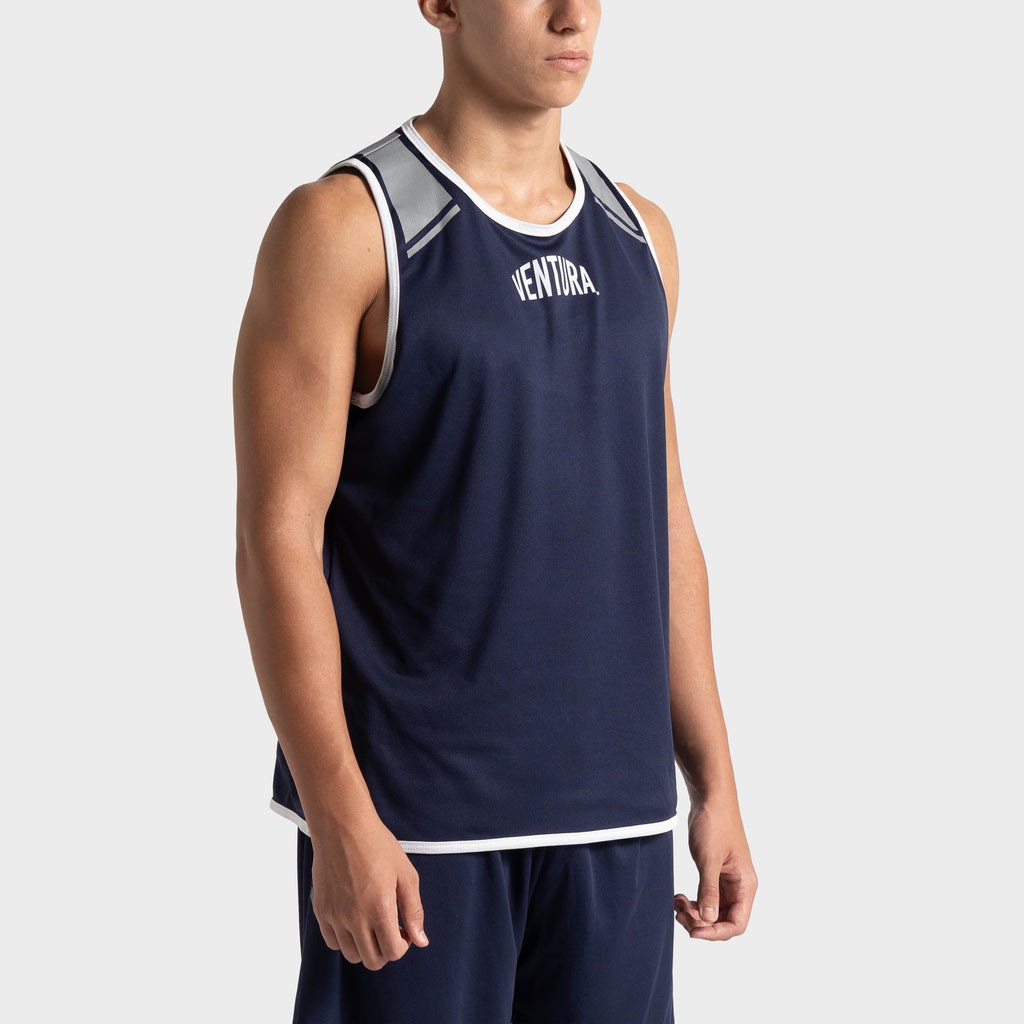 Reversible two-sided boxing singlet