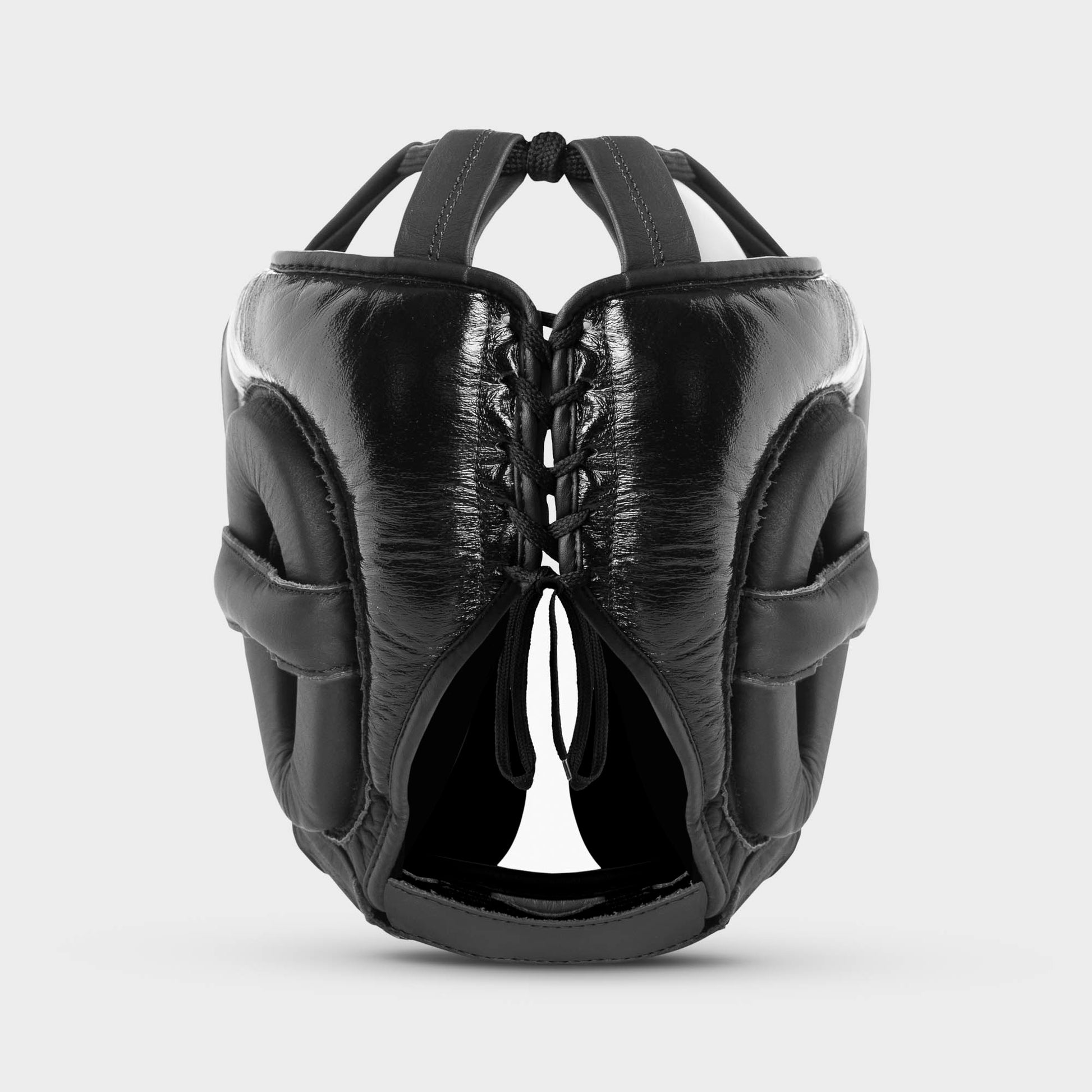 Caschetto da boxe parazigomi in vera pelle - arrow, nero opaco/nero lucido