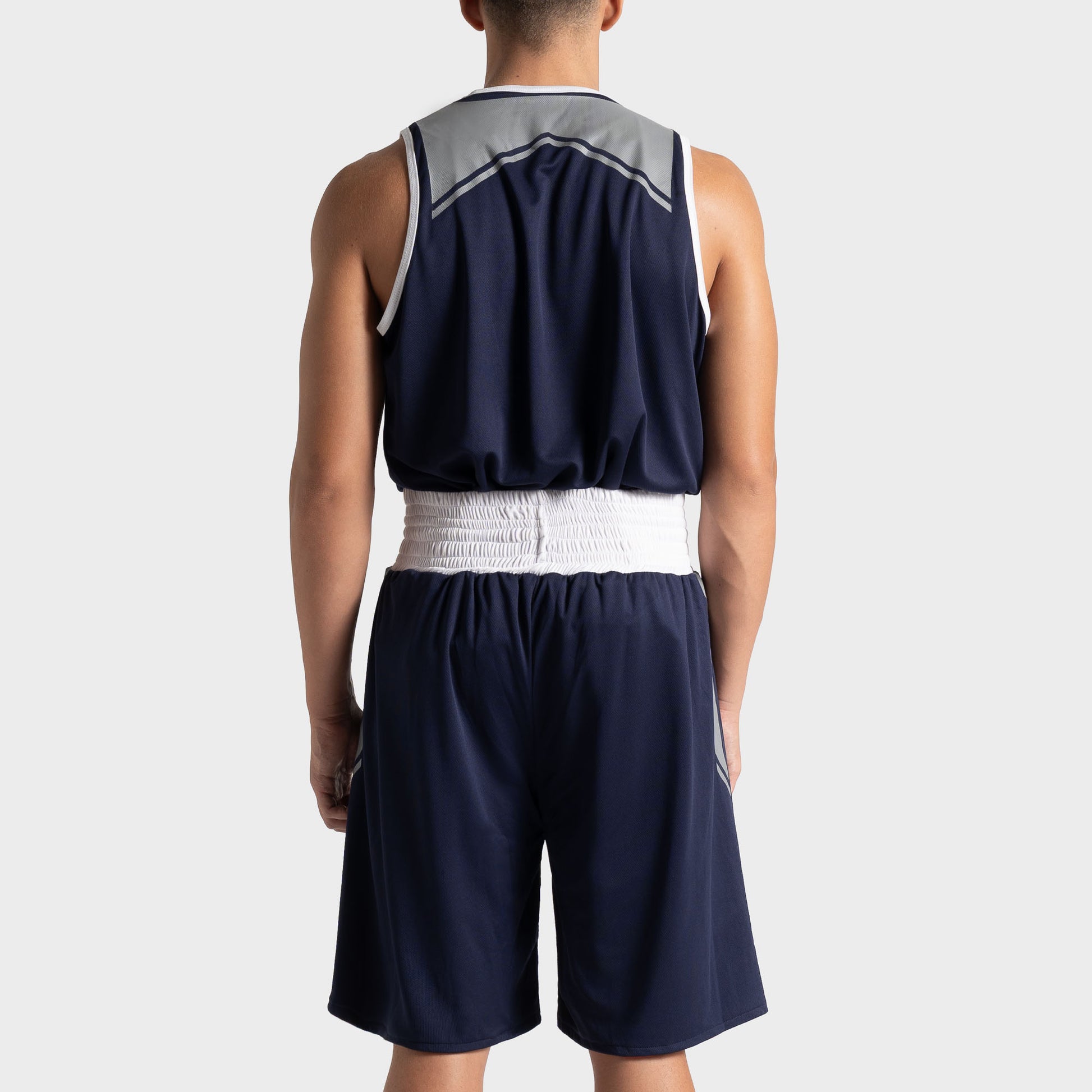 Set completo da boxe double face reversibile con canotta e pantaloncino
