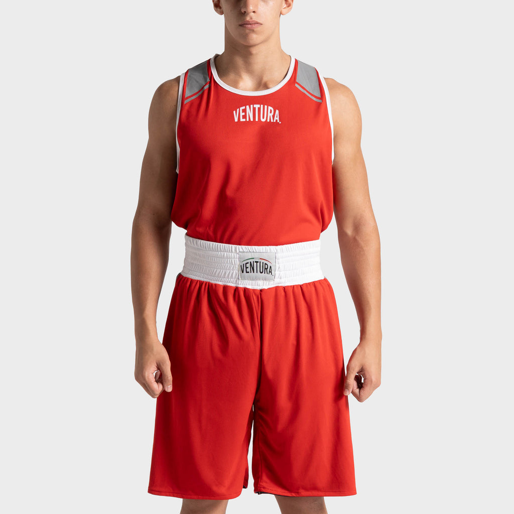 Set completo da boxe double face reversibile con canotta e pantaloncino