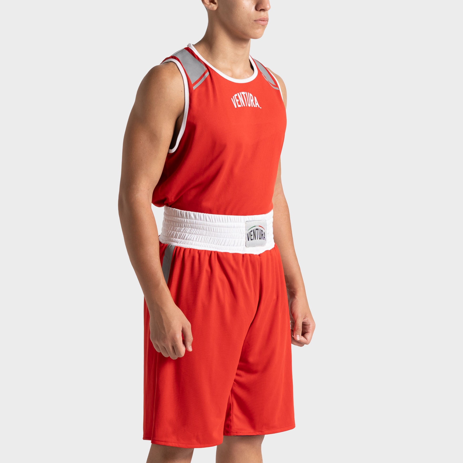 Set completo da boxe double face reversibile con canotta e pantaloncino