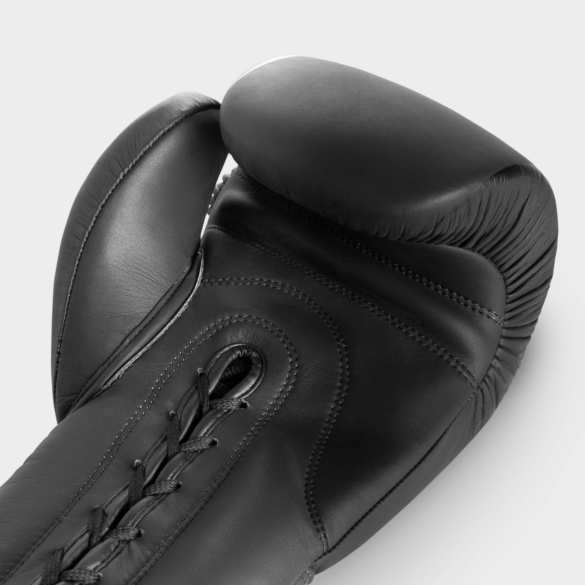 Guantoni da boxe con lacci in vera pelle - arrow, nero opaco/nero lucido