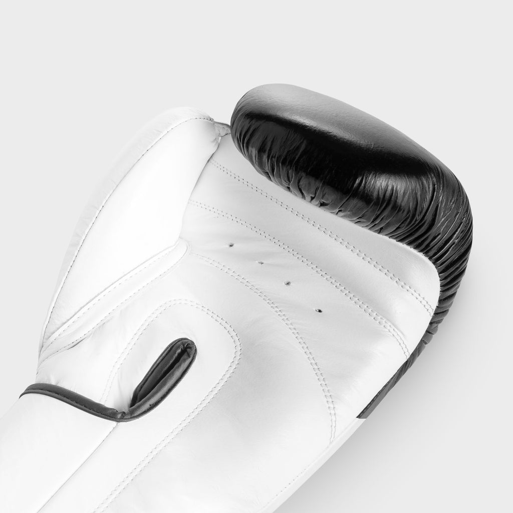 Guantoni da boxe in vera pelle - arrow, nero/bianco