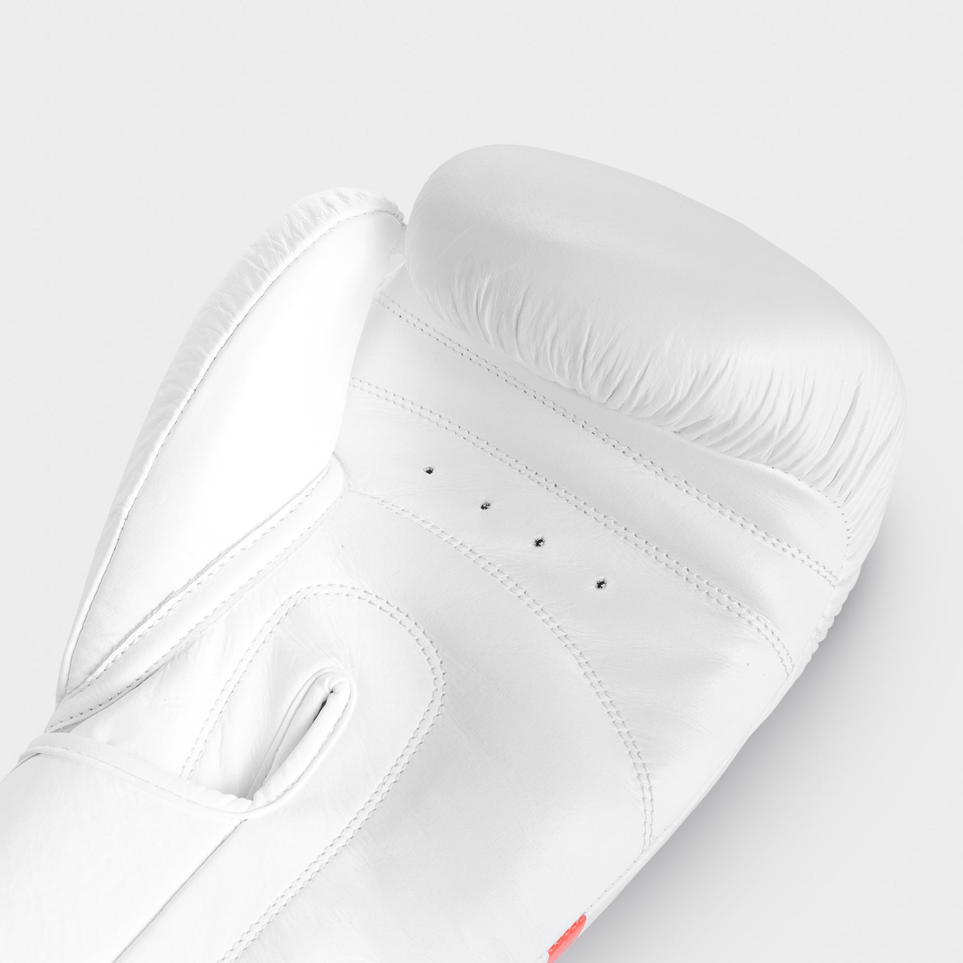Guantoni da boxe in vera pelle - spikes, bianco/rosso