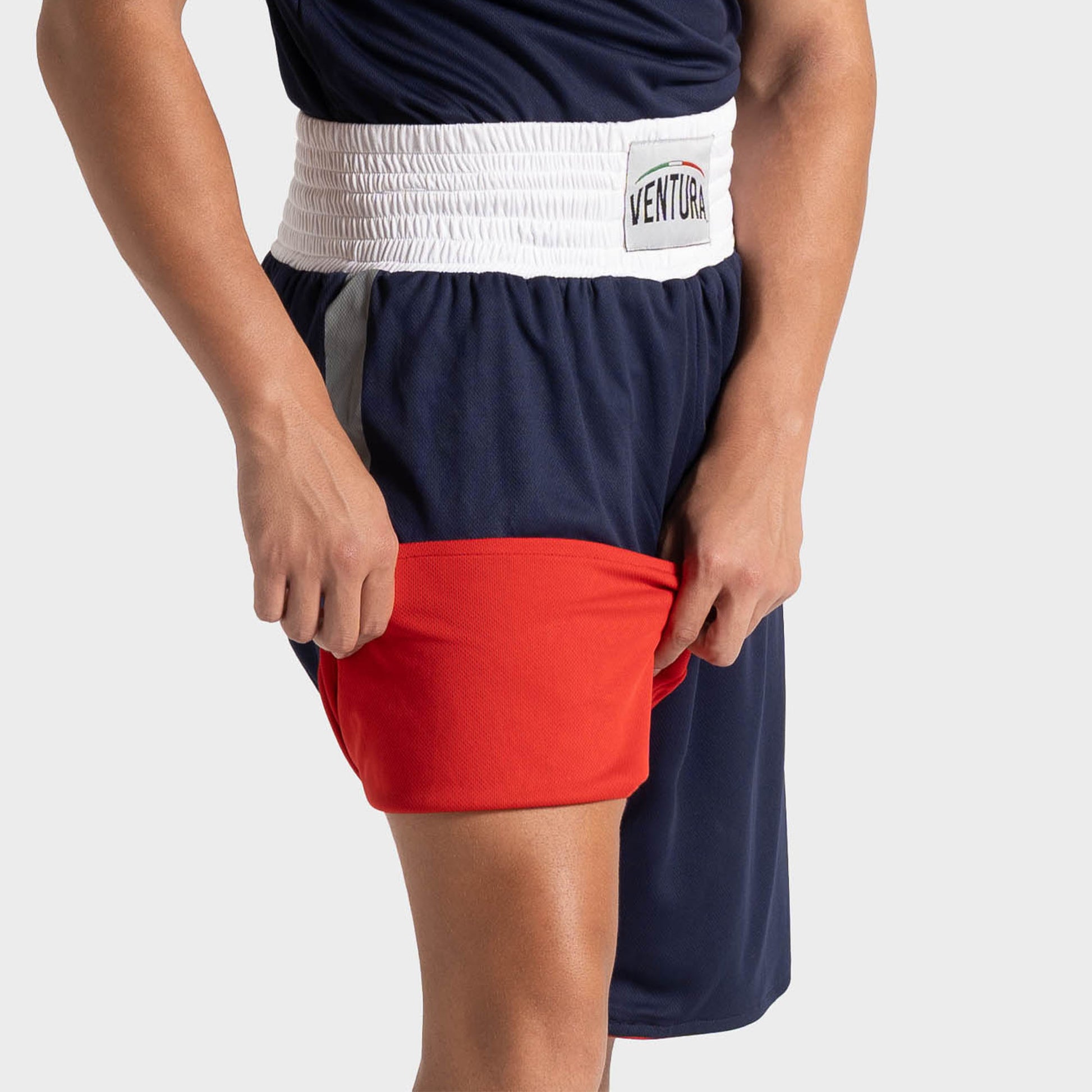 Pantaloncino da boxe double face reversibile