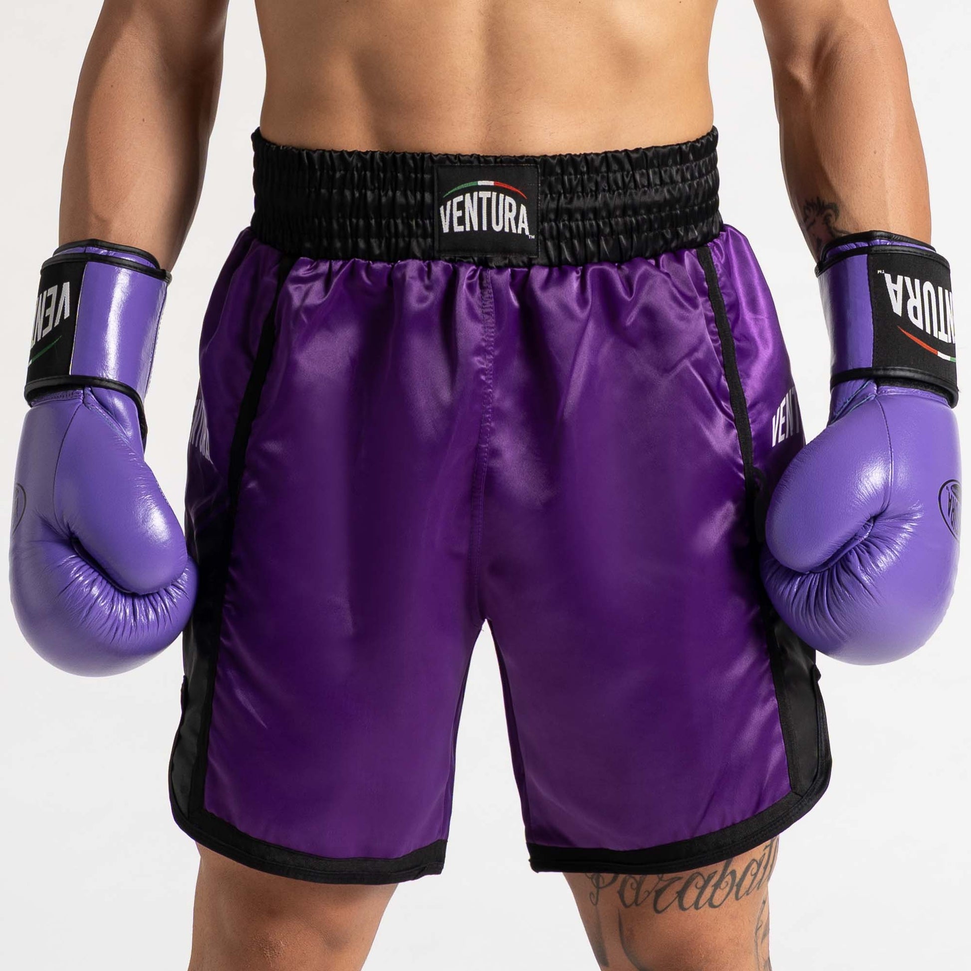 Pantaloncino da Muay Thai e kickboxing - viola