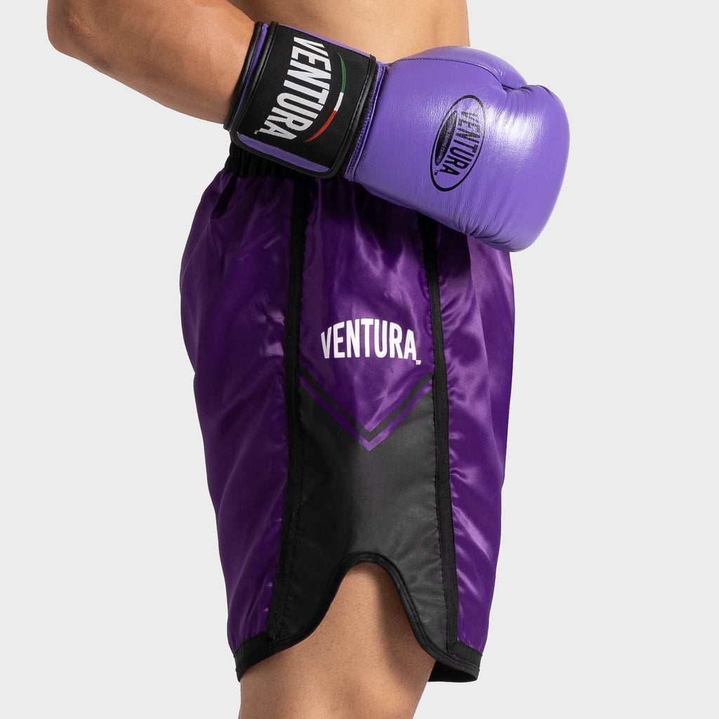 Pantaloncino da Muay Thai e kickboxing - viola