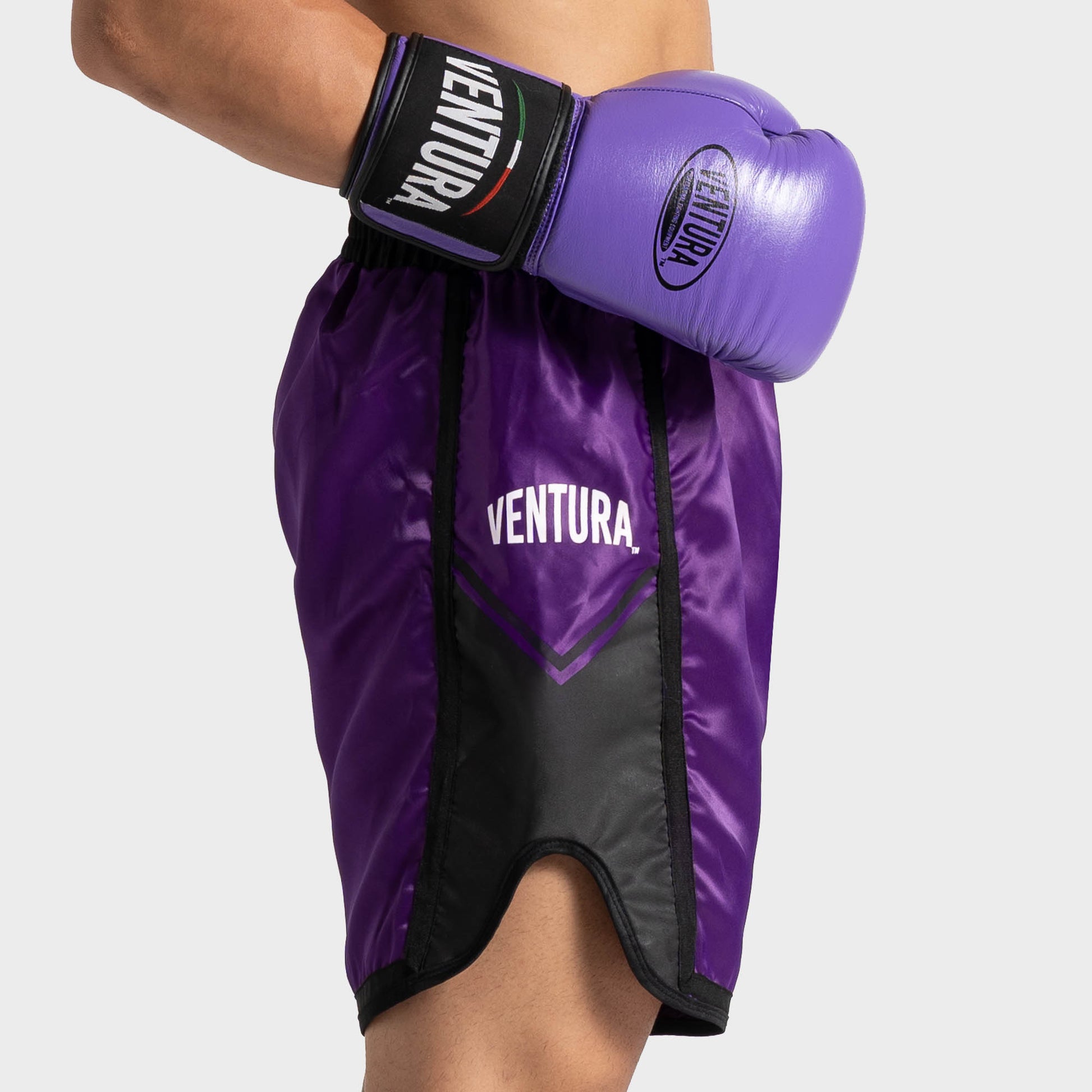 Pantaloncino da Muay Thai e kickboxing - viola