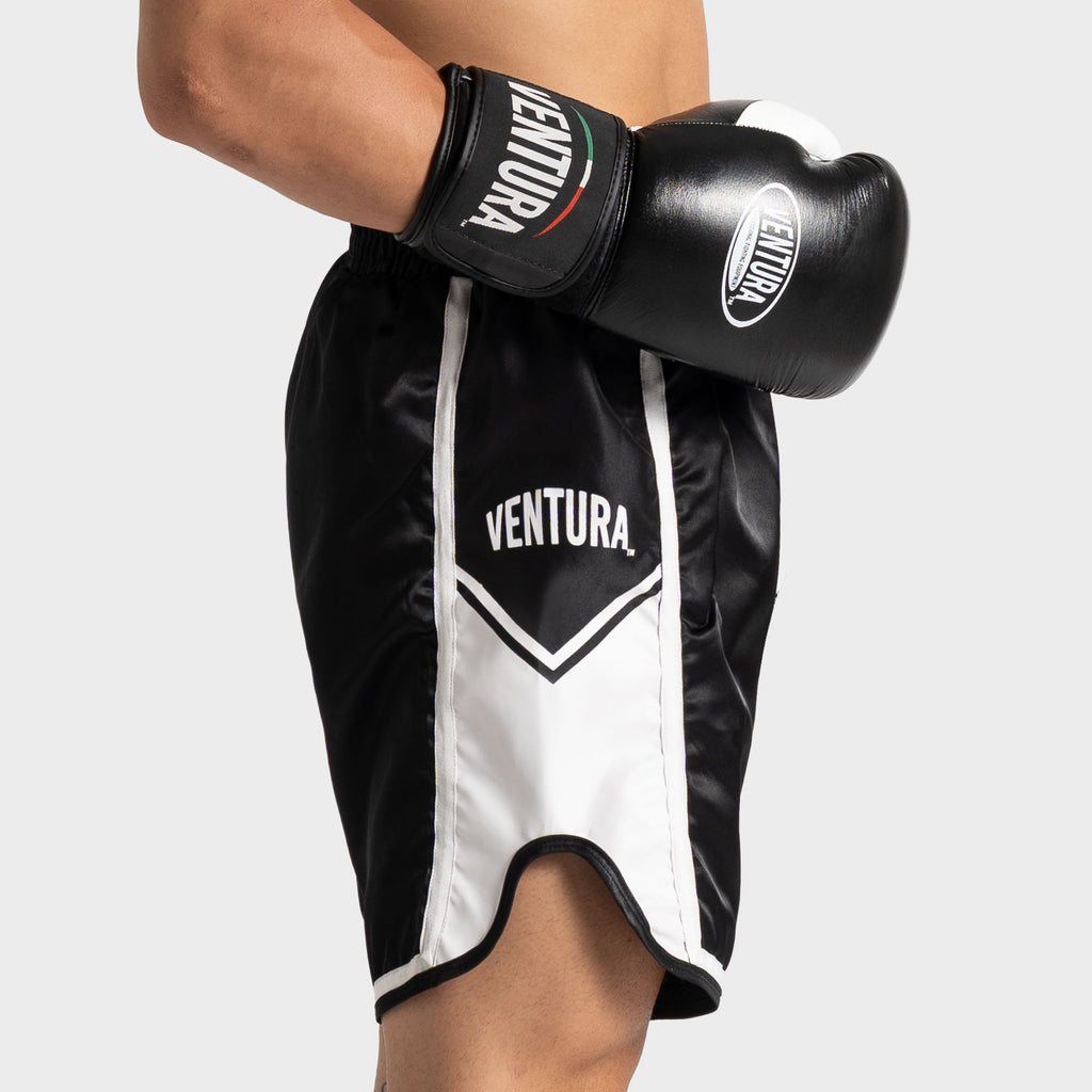 Pantaloncino da Muay Thai e kickboxing - nero