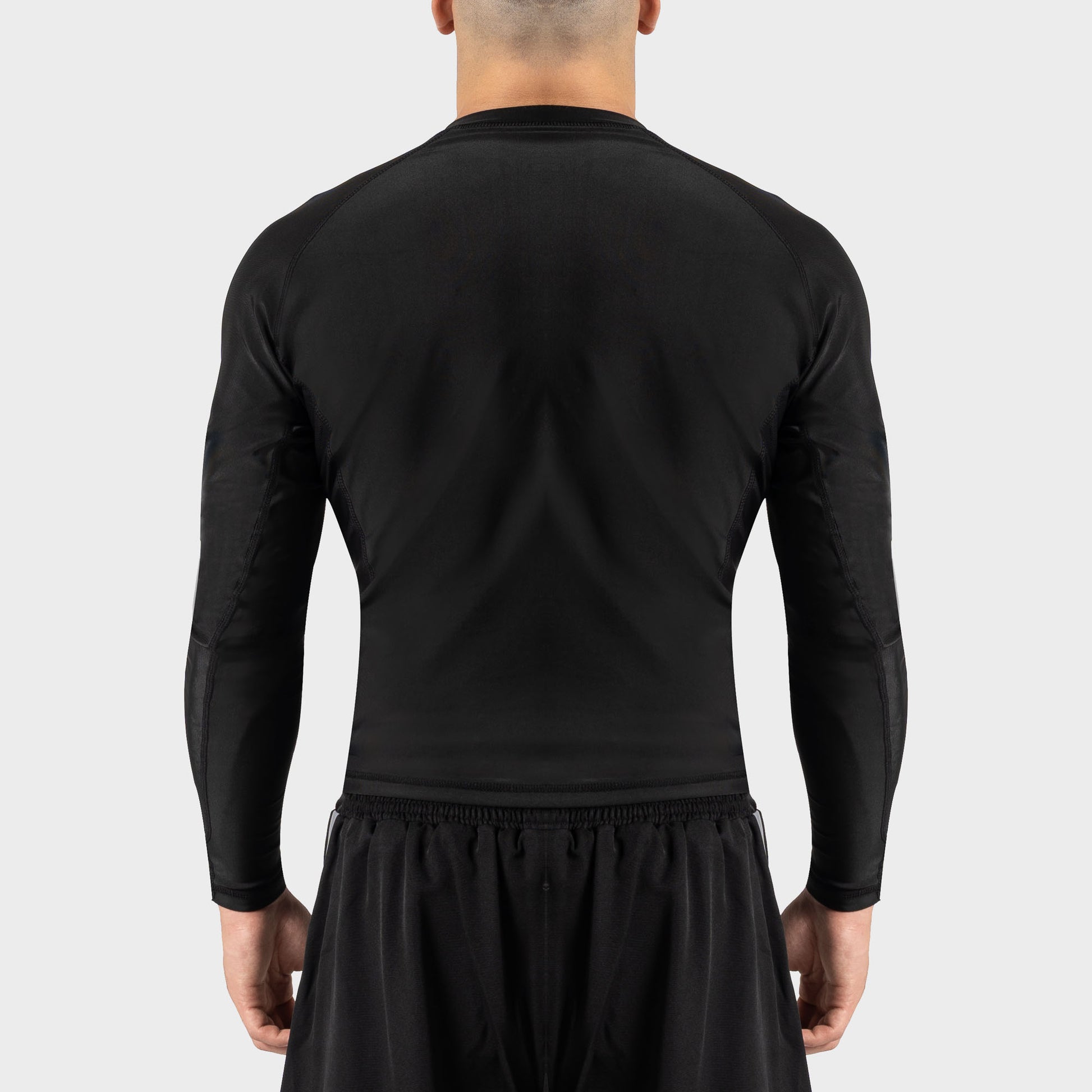 Langarm Rashguard für MMA und BJJ - schwarz